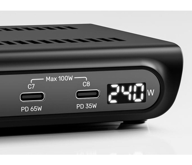 Unitek Stacja ładująca  240W 10-portowa 8x usb-c 2x usb-a - 1455240 - zdjęcie 4